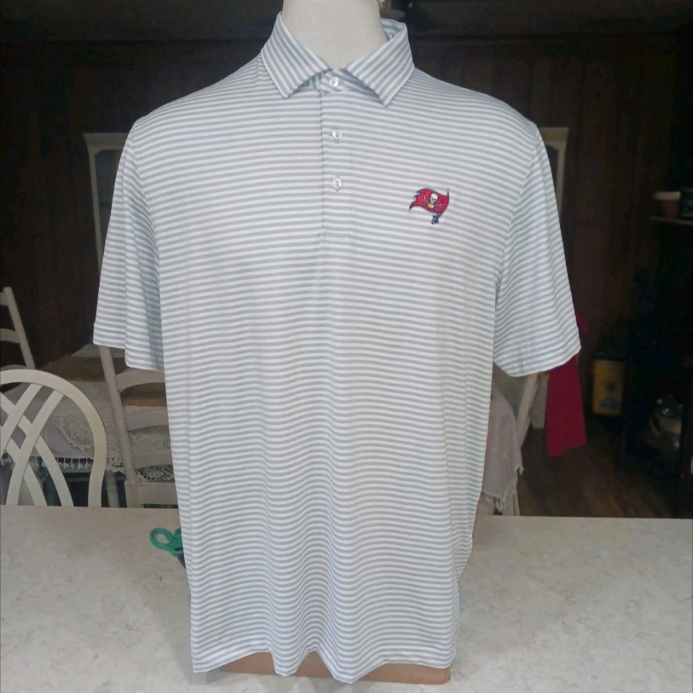 Vineyard Vines Light Blue Striped Polo